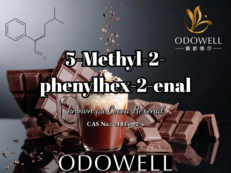 ODOWELL ແນະນໍາ 5-Methyl-2-phenylhex-2-enal ສໍາລັບ Cocoa, Chocolate, ແລະ Mocha Applications